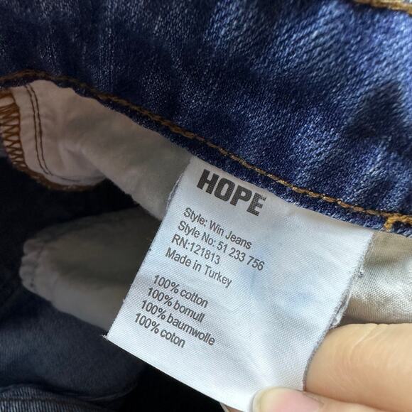 Hope by Ringstrand Soderberg Win Mid Rise Cropped Blue Denim Everyday Jeans 26 - Picture 13 of 13